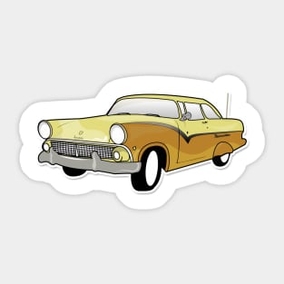 Vintage 1950s car Sticker